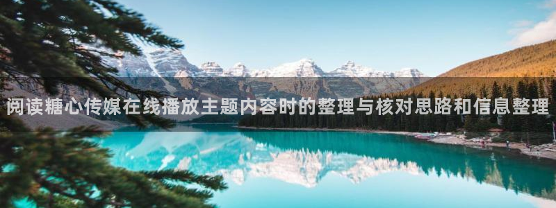 糖心原创：阅读糖心传媒在线播放主题内容时的整理与核对思路和信息整理