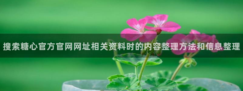糖心破解版下载：搜索糖心官方官网网址相关资料时的内容整理方法和信息整理